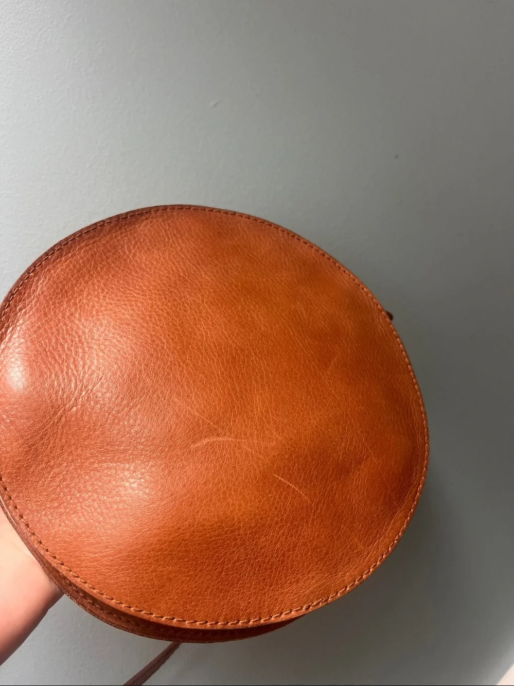 Madewell Simple Circle Leather Crossbody Bag